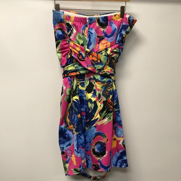 NWOT Zenobia Off the Shoulder Floral Belted Dress - Picture 4 of 4